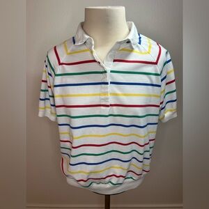 Winner’s Choice Vintage Striped Collar Polo | Unisex Size Large